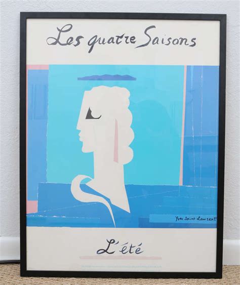 yves saint laurent four seasons posters|4 Vintage YSL Art Posters the Four Seasons Yves Saint Laurent .